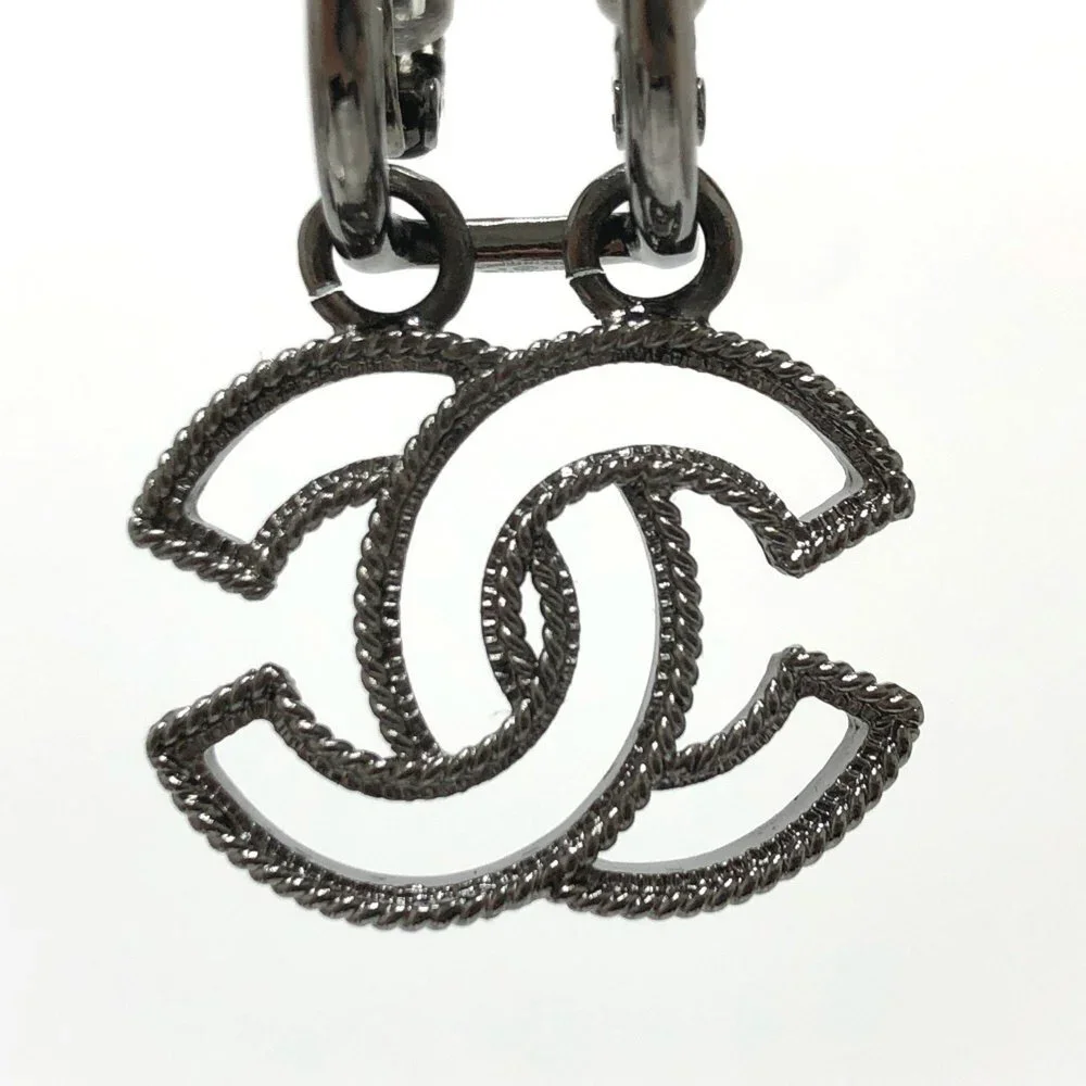 CHANEL Black Earrings